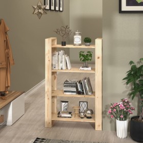 Estantería/divisor de espacios madera maciza pino 80x35x125 cm en Librerías y estanterías | Comprar online en Foru.es