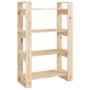 Estantería/divisor de espacios madera maciza pino 80x35x125 cm en Librerías y estanterías | Comprar online en Foru.es