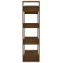 Estantería/divisor espacios madera pino marrón miel 80x35x125cm en Librerías y estanterías | Comprar online en Foru.es