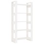 Estantería/divisor espacios madera maciza blanco 80x35x160 cm en Librerías y estanterías | Comprar online en Foru.es