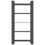 Estantería/divisor de espacios madera maciza gris 80x35x160 cm en Librerías y estanterías | Comprar online en Foru.es