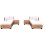 Juego de sofás de 16 piezas ratán natural de vidaXL, Sofás - Ref: Foro24-244625, Precio: 870,69 €, Descuento: %