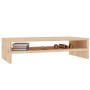 Soporte de monitor madera maciza de pino 50x24x13 cm en Muebles TV | Comprar online en Foru.es