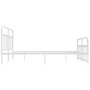Estructura cama metal con cabecero y pie cama blanco 183x213 cm de vidaXL, Camas y somieres - Ref: Foro24-352650, Precio: 145...