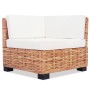 Juego de sofás de 16 piezas ratán natural de vidaXL, Sofás - Ref: Foro24-244625, Precio: 870,69 €, Descuento: %