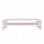 Soporte de monitor madera maciza de pino blanco 50x24x13 cm en Muebles TV | Comprar online en Foru.es