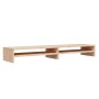 Soporte de monitor madera maciza de pino 100x24x13 cm en Muebles TV | Comprar online en Foru.es