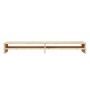 Soporte de monitor madera maciza de pino 100x24x13 cm en Muebles TV | Comprar online en Foru.es