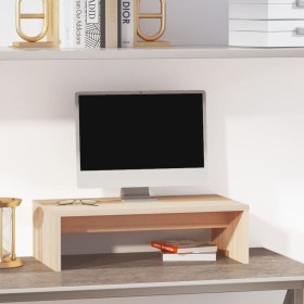 Soporte para monitor madera maciza de pino 50x27x15 cm en Muebles TV | Comprar online en Foru.es