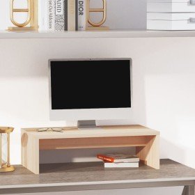 Soporte para monitor madera maciza de pino 50x27x15 cm en Muebles TV | Comprar online en Foru.es