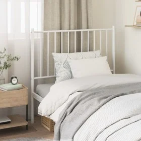 Cabecero de metal blanco 90 cm de vidaXL, Cabeceros y pies de cama - Ref: Foro24-350959, Precio: 24,67 €, Descuento: %