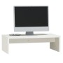 Soporte de monitor madera maciza de pino blanco 50x27x15 cm en Muebles TV | Comprar online en Foru.es