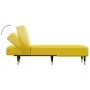 Sofá diván de terciopelo amarillo de vidaXL, Divanes - Ref: Foro24-352806, Precio: 153,89 €, Descuento: %