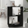 Estantería/divisor de espacios madera pino negro 51x25x70 cm en Librerías y estanterías | Comprar online en Foru.es