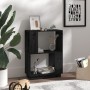 Estantería/divisor de espacios madera pino negro 51x25x70 cm en Librerías y estanterías | Comprar online en Foru.es