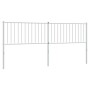 Cabecero de metal blanco 193 cm de vidaXL, Cabeceros y pies de cama - Ref: Foro24-350968, Precio: 34,28 €, Descuento: %
