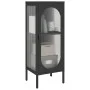 Aparador alto vidrio y acero negro 40x35x105 cm de vidaXL, Aparadores - Ref: Foro24-352999, Precio: 148,60 €, Descuento: %