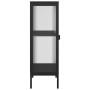 Aparador alto vidrio y acero negro 40x35x105 cm de vidaXL, Aparadores - Ref: Foro24-352999, Precio: 150,62 €, Descuento: %