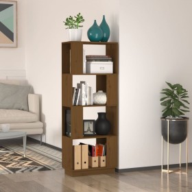 Estantería/divisor espacios madera pino marrón miel 51x25x132cm en Librerías y estanterías | Comprar online en Foru.es