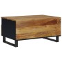 Mesa de centro madera maciza mango y contrachapada 80x54x40 cm de vidaXL, Mesas de centro - Ref: Foro24-351957, Precio: 157,3...