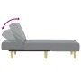 Sofá diván de tela gris claro de vidaXL, Divanes - Ref: Foro24-352819, Precio: 133,43 €, Descuento: %