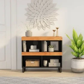 Armario auxiliar madera maciza de acacia 85x33x75 cm de vidaXL, Mesitas de noche - Ref: Foro24-352898, Precio: 67,51 €, Descu...