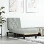 Sofá diván de terciopelo gris claro de vidaXL, Divanes - Ref: Foro24-352860, Precio: 142,90 €, Descuento: %