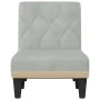 Sofá diván de terciopelo gris claro de vidaXL, Divanes - Ref: Foro24-352860, Precio: 142,90 €, Descuento: %