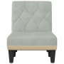 Sofá diván de terciopelo gris claro de vidaXL, Divanes - Ref: Foro24-352860, Precio: 139,60 €, Descuento: %