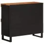 Armario auxiliar madera maciza de acacia 85x33x75 cm de vidaXL, Mesitas de noche - Ref: Foro24-352898, Precio: 67,51 €, Descu...