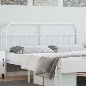 Cabecero de metal blanco 180 cm de vidaXL, Cabeceros y pies de cama - Ref: Foro24-352663, Precio: 45,50 €, Descuento: %