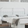 Cabecero de metal blanco 180 cm de vidaXL, Cabeceros y pies de cama - Ref: Foro24-352663, Precio: 45,50 €, Descuento: %