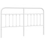 Cabecero de metal blanco 180 cm de vidaXL, Cabeceros y pies de cama - Ref: Foro24-352663, Precio: 45,50 €, Descuento: %