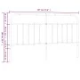 Kopfteil aus weißem Metall, 180 cm von vidaXL, Kopf- und Fußteile - Ref: Foro24-352663, Preis: 44,79 €, Rabatt: %