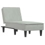 Sofá diván de terciopelo gris claro de vidaXL, Divanes - Ref: Foro24-352835, Precio: 125,13 €, Descuento: %
