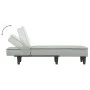 Sofá diván de terciopelo gris claro de vidaXL, Divanes - Ref: Foro24-352835, Precio: 151,03 €, Descuento: %