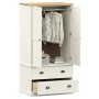 Armario VIGO madera maciza de pino blanco 90x55x176 cm de vidaXL, Armarios roperos - Ref: Foro24-353164, Precio: 331,01 €, De...