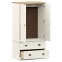 Armario VIGO madera maciza de pino blanco 90x55x176 cm de vidaXL, Armarios roperos - Ref: Foro24-353164, Precio: 331,01 €, De...
