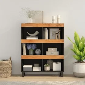 Solid acacia wood auxiliary cabinet 85x33x107 cm by vidaXL, Nightstands - Ref: Foro24-352902, Price: 83,78 €, Discount: %