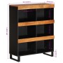 Armario auxiliar madera maciza de acacia 85x33x107 cm de vidaXL, Mesitas de noche - Ref: Foro24-352902, Precio: 84,53 €, Desc...