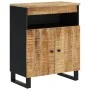Aparador con 2 puertas madera maciza de mango 60x33x75 cm de vidaXL, Aparadores - Ref: Foro24-352913, Precio: 127,26 €, Descu...