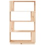 Estantería/divisor de espacios madera maciza pino 80x25x132 cm en Librerías y estanterías | Comprar online en Foru.es