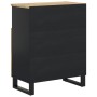 Aparador con 2 puertas madera maciza de mango 60x33x75 cm de vidaXL, Aparadores - Ref: Foro24-352913, Precio: 129,89 €, Descu...