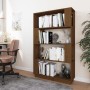 Estantería/divisor madera de pino marrón miel 80x25x132 cm en Librerías y estanterías | Comprar online en Foru.es