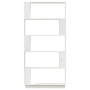 Estantería/divisor de espacios madera pino blanco 80x25x163,5cm en Librerías y estanterías | Comprar online en Foru.es