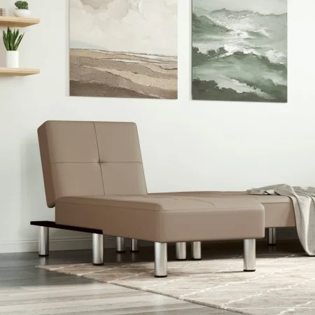 Diván de cuero sintético color capuchino de vidaXL, Divanes - Ref: Foro24-352852, Precio: 166,82 €, Descuento: %