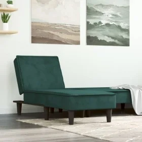 Sofá diván de terciopelo verde oscuro de vidaXL, Divanes - Ref: Foro24-352837, Precio: 155,91 €, Descuento: %