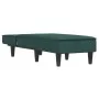 Sofá diván de terciopelo verde oscuro de vidaXL, Divanes - Ref: Foro24-352837, Precio: 155,91 €, Descuento: %