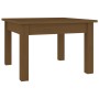 Mesa de centro madera maciza de pino marrón miel 45x45x30 cm en Mesas de centro | Comprar online en Foru.es