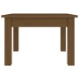 Mesa de centro madera maciza de pino marrón miel 45x45x30 cm en Mesas de centro | Comprar online en Foru.es